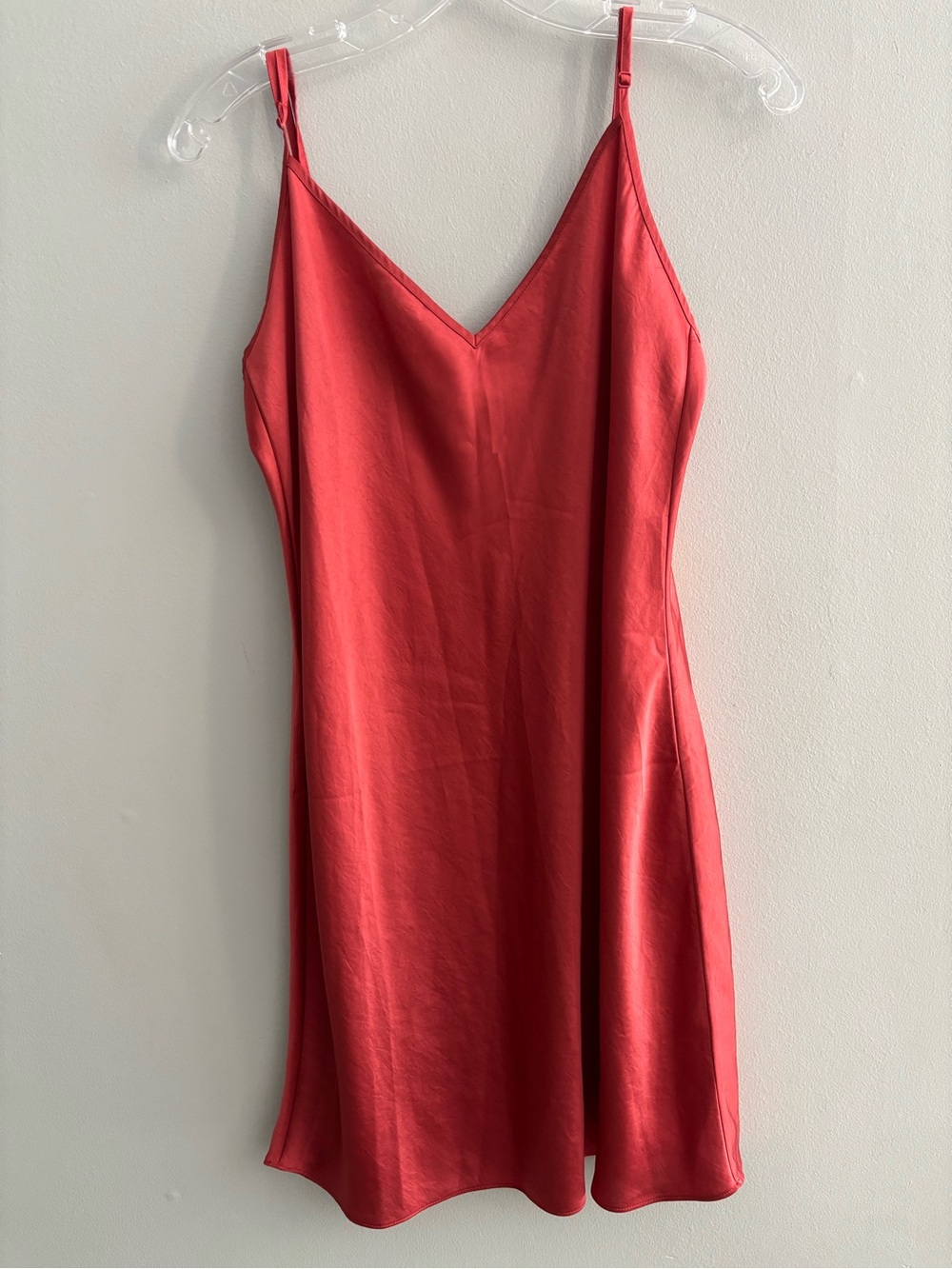Wilfred Only Mini Slip Dress Size Large Coral Pink Minimalist